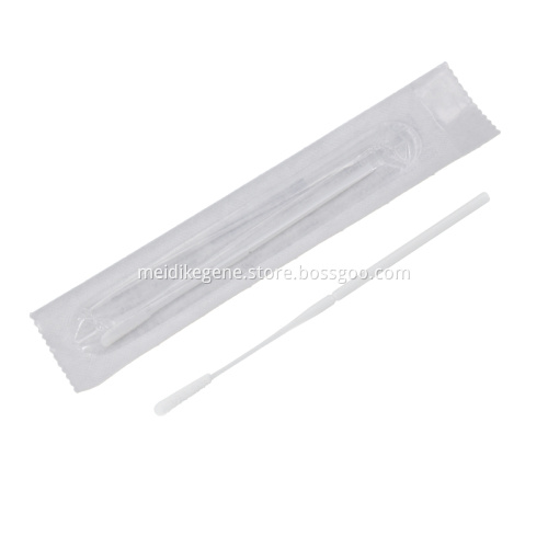 Disposable Sterile Nylon Flocked Nasal Specimen Collection Swab with Short Handle